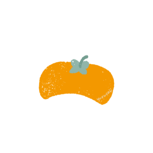 柿の帽子スタンプ